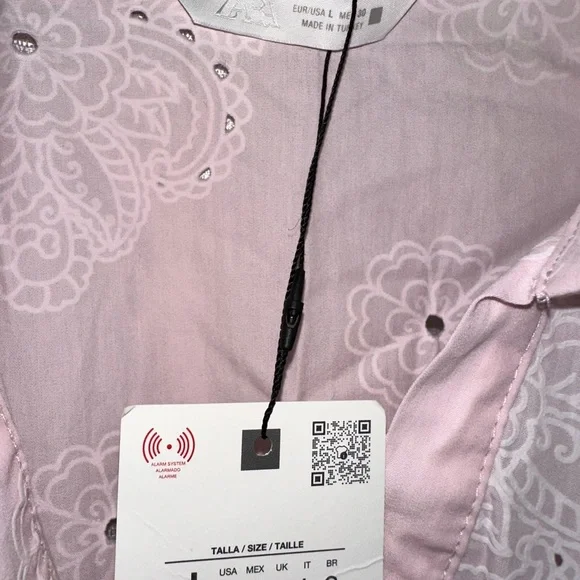 Zara Soft Pink Floral Dress - Picture 2 of 3